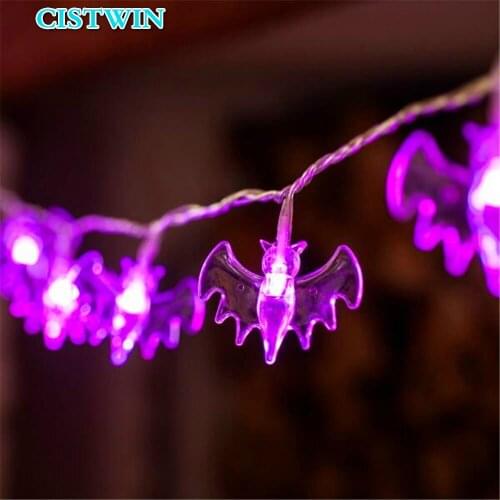10.3ft Bat Battery Operated Halloween 20 led String Holiday Halloween Decorations led string light party garden decoration light