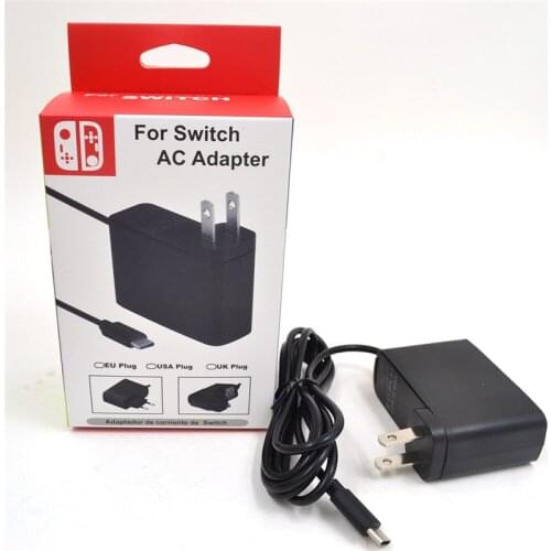 2017 Newest for Nintendo Switch NS EU/US Plug AC Adapter Travel Charger Home Wall Adapter Charging Power Supply