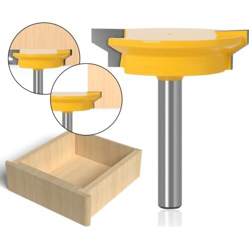 8mm Shank Straight Drawer Molding Router Bit Drawer Lock Tenon Knife Plug Wood Cutters Milling Cutter For Wood