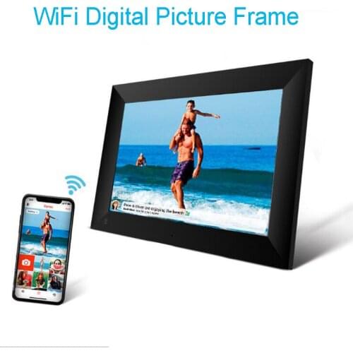 A10 WiFi 10.1 Inch Digital Picture Frame 1280 x 800 IPS Touch Screen 16GB Smart Photo Frame APP Control With Detachable Holder