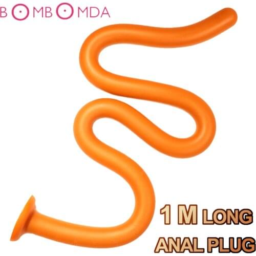 100cm Big Long Vagina Dick Butt Plug Anal Dildo Anus Masturbator Dilator Prostate Massager Anal Erotic Sex toy for Men Woman Gay