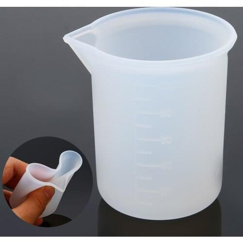 100ML White Silicone Measuring Cup Resin Silicone Mould Handmade DIY Jewelry Making Tool Epoxy Resin Cup Crystal Scale
