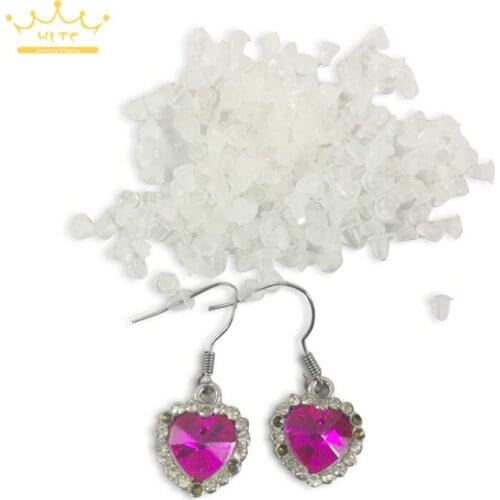 Free Shipping 1000pcs Earrings Jewelry Accessories Bullet Plastic Ear Plugging/Blocked,Earring Back