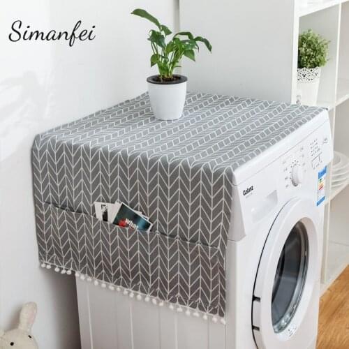 Roller Washing machine Cover Refrigerator Dust proof Covers Multi-function Refrigerator Dust Cover Storage Bags