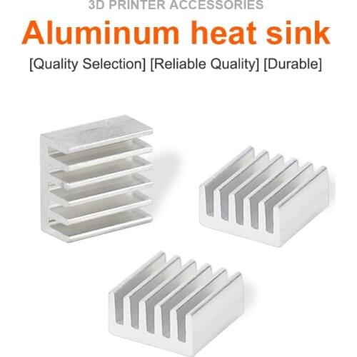 5Pcs Stepper Motor Driver Electronic Chip Radiator A4988 Aluminum Heatsink Silver Heat Sink For 3D Printer Accessories