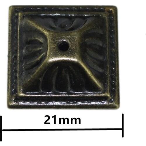 European Bronze Iron Case Box Corners For Antique Table Decorative Cover,Vintage Chinese Furniture Hardware,21mm,40Pcs
