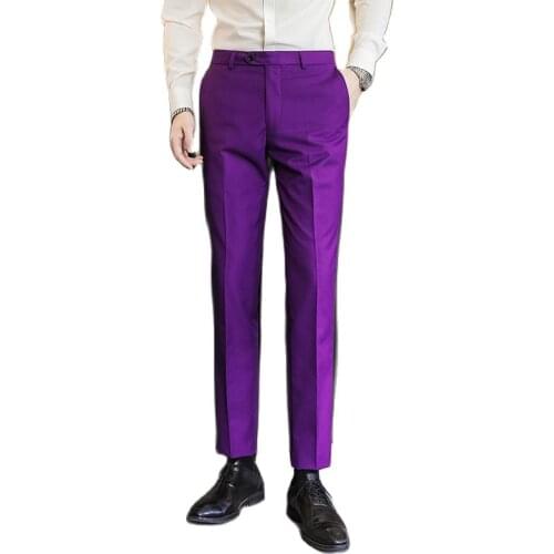 S-6XL Big Size Formal Office Pants Men 2021 New Elegant Man Office Work Trousers Casual Elastic Pantalones Hombre 17 Colors