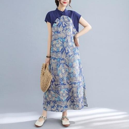 Chinese Styles Vintage Women Qipao Dresses China Traditional Elegant Cheongsam Tang Suit Robe Orientale Clothing