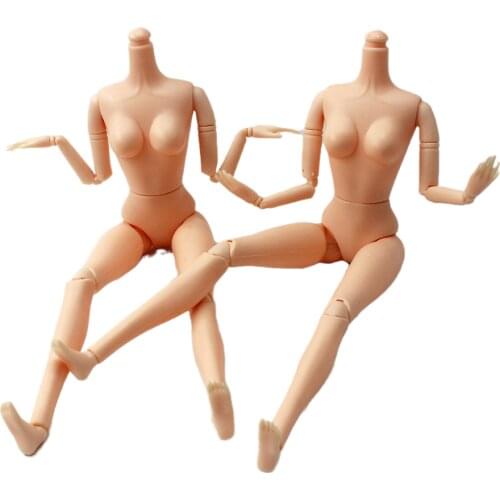 BJD Doll White Skin Body for 1/6 30cm 22 Movable Joints Doll Girl DIY Body for Barbie Doll Dress Up Toy Gift Dolls Accessories