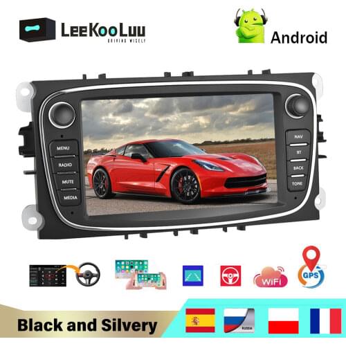 LeeKooLuu Android Car Radio Autoradio 7'' Car Multimedia Player GPS WIFI MP5 Bluetooth FM for Ford Focus Mondeo C-MAX S-MAX