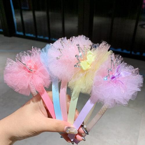 Ncmama Hair Accessories Hairbands for Girls Baby Crown Headbands Glitter Rose/Gold Hair Hoop Queen Hair Bands Party Headwear