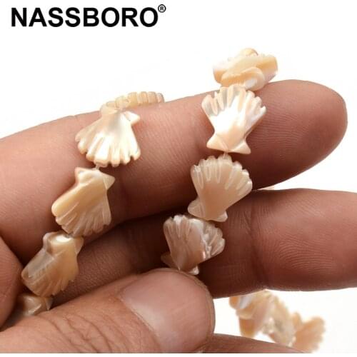 Original Color Natural Shell Beads Seashell Shell Shaped Bead for Bracelet Necklace Jewelry Making DIY Decor Ornament