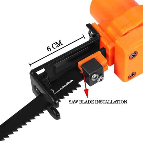 Reciprocating Saw Adapter Electric Drill Modified Electric Saw Hand Tools Wood Metal Cutter TB Sale