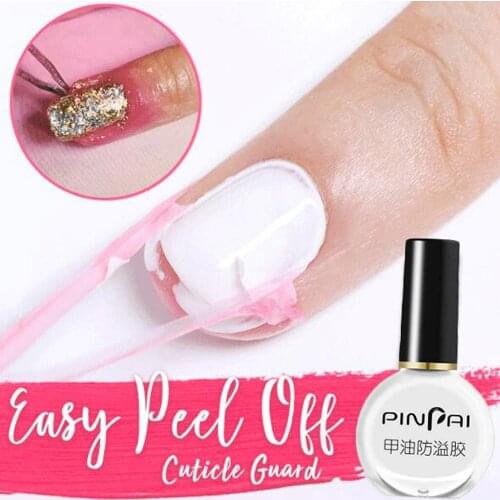 Overflow Preventing Nail Polish Glue Anti-freezing Peel Off Nail Art Latex Polish Glue Manicure Tool Liquid Tape Palisad 10ml