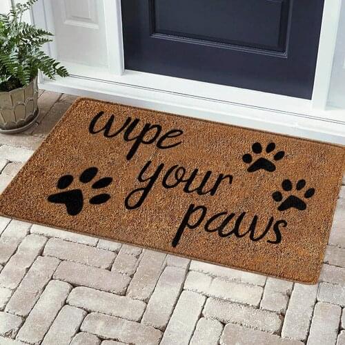 Halloween Door Mat Cartoon Letter Carpet Living Room Floor Mat Non-Slip Durable Carpet for Hallway Kitchen Bathroom Bedroom Deco