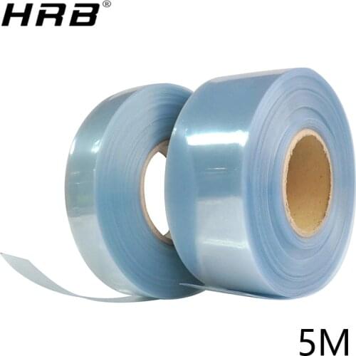 5M Transparent Heat Shrinkable Tube Shrink Tubing Heating Wrap Lipo Battery Film RC Parts 35mm 62mm 82mm 90mm 120mm 110mm 145mm