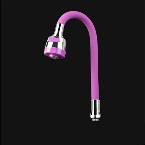 Faucet Silicone Tube Stainless Steel Flexible Hose 360 Degree Water Tap Filter