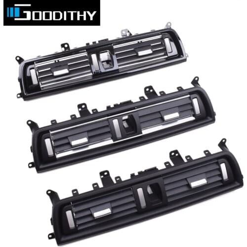 LHD RHD Front Row Wind Chrome Center Air Conditioning Vent Grille Outlet Panel For BMW 5 Series F10 F11 520i 525i 528i 530i 535i