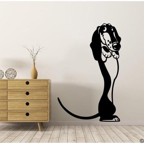 Large Dachshund Dog Wall Decal Kitchen Kids Room Pet Puppy Grooming Salon Wall Sticker Vinyl Home Decor