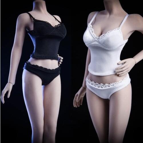 1/6 Scale Female Clothes Set Sexy Bikini 18XG26 Underwear Suit Teenage Sling Shorts Set for Female Seamless Action Figure Body
