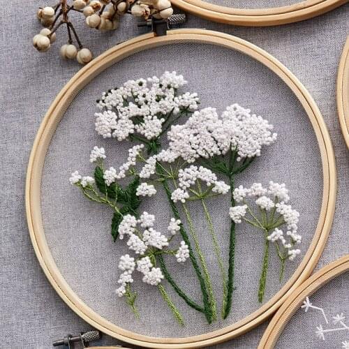 1 PC European style mesh DIY embroidery flower painting cross stitch kit embroidery kit for beginner embroidery kreuzstich