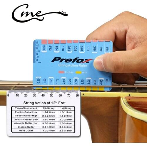 1pc Guitar String Action Gauge String Pitch Ruler Measuring Tool for Bass Classical Electric Acoustic Guitar Tools Parts Rulers