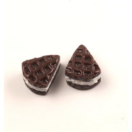 20Pcs Coffee Resin Cake Decoration Crafts Flatback Cabochon Kawaii DIY Embellishments For Scrapbooking Accessories