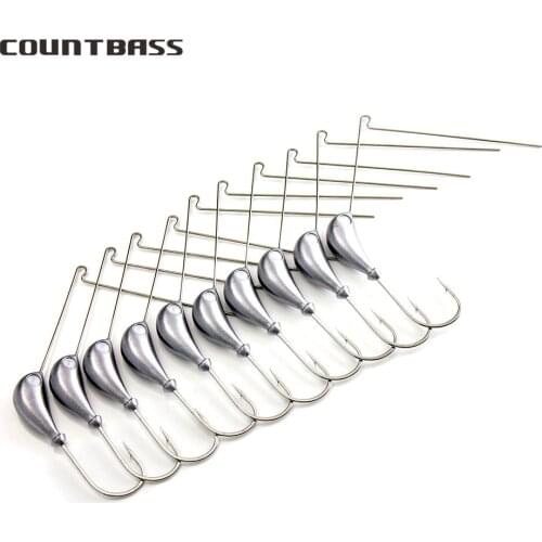 10pcs 3/4oz Unpainted Spinner bait with VMC hook 7250 5/0, DIY freshwater fishing lures, Tackle Craft