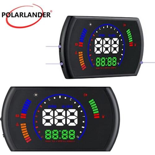 5.8'' Car HUD OBD2 Driving Data Head Up Display Windscreen Projector Speedometer