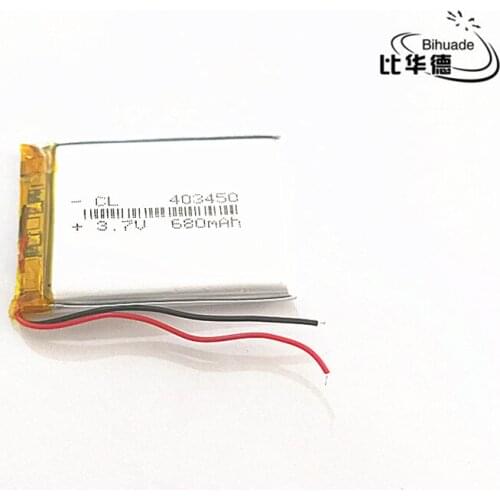5pcs/lot 3.7V 680mAh 403450 Lithium Polymer Li-Po li ion Rechargeable Battery cells For Mp3 MP4 MP5