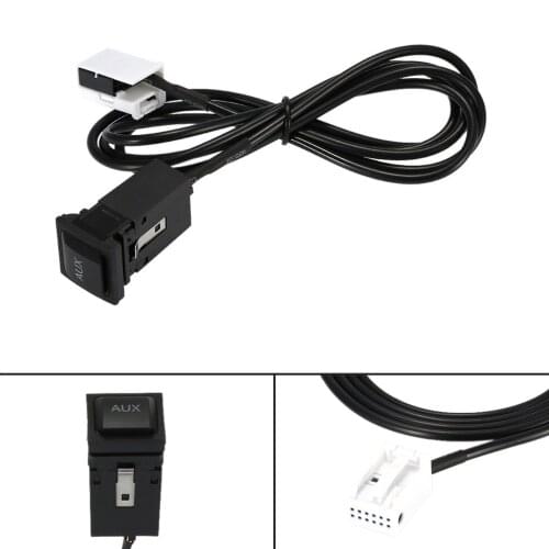 KKmoon AUX In Socket Switch Plug Music Audio Interface for VW Passat B6 B7 CC Touran POLO Facelift RCD510+/310+ for Cars