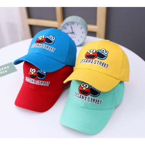 Doitbest Candy colors Children Baseball Cap spring Hip Hop Cartoon eyes embroidery kids Hats Boy Girls hat Caps snapback gorras
