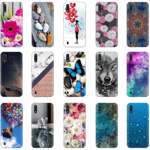 For Samsung A01 Case 5.7" Soft Silicon TPU Phone Cover For Samsung Galaxy A01 GalaxyA01 A 01 A015 Coque Shell Protective Bumper