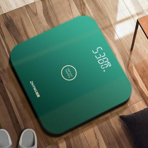 Digital Weighing Scale Body Electronic Precision Usb Charging Glass Scale Floor Bathroom Pese Personne Household Items DE50TZC