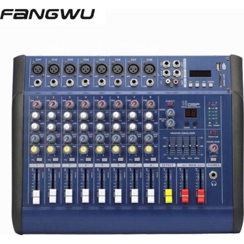 Good Quality Popular 8ch Speaker Amplifier Mixer