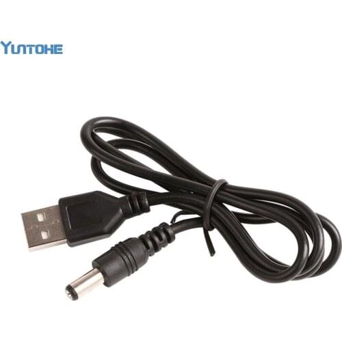 80cm USB Power Charging Cable DC5.5mm*2.1mm USB TO DC 5.5*2.1 mm Power Cable jack Black 100pcs/lot