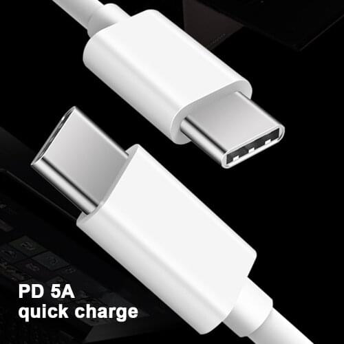 100W USB C To USB Type C Cable USBC PD Fast Charger Cord USB-C 5A Type-c Cable For Xiaomi POCO X3 M3 Samsung Macbook iPad