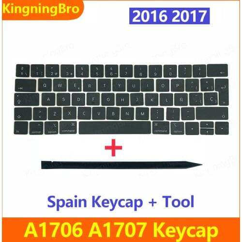 Original New Spain Spanish SP Keyboard Keys Keycaps For Macbook Pro Retina 13" A1706 15" A1707 Late 2016 Mid 2017