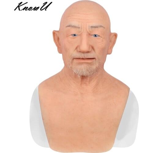 KnowU Halloween Realistic Tricky Masquerade Silicone Full Head William masque masculin de silicone силиконовая мужская маска