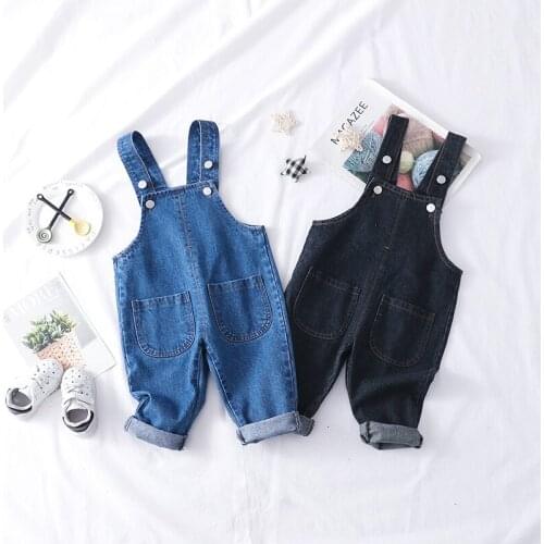 1 2 3 4 Y Toddler Kids Overalls 2020 Fashion Casual Child Loose Denim Jumpsuit for Boys Girls Unisex Baby Kids Overall Trousers