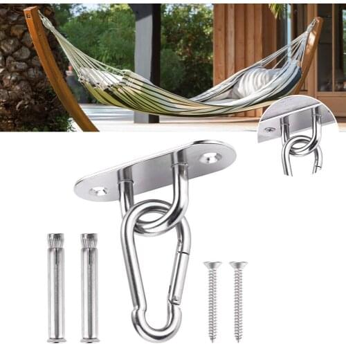 Ceiling Mount Bracket Stainless Steel Wall Mount Bracket for Suspension Straps Gymnastic Rings Aerial Yoga Swing Hammock