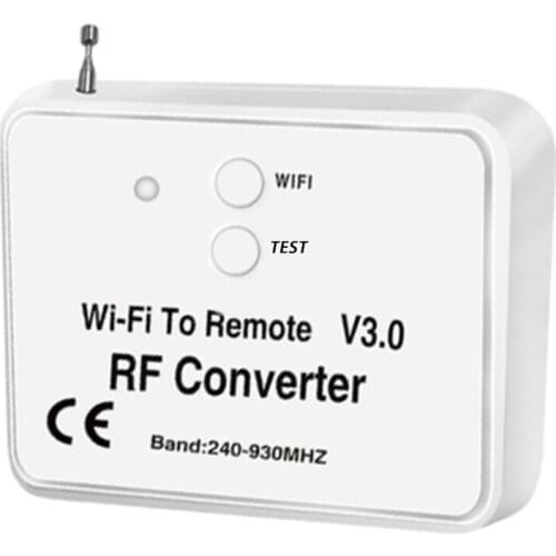Top Universal Wireless Wifi to RF Converter Phone Instead Remote Control 240-930Mhz for Smart Home