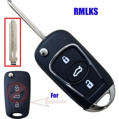 New 3 Button Remote Key Shell For Hyundai I20 I30 IX35 I35 Accent For Picanto Sportage K5 3 Buttons Flip Folding Remote Key Case