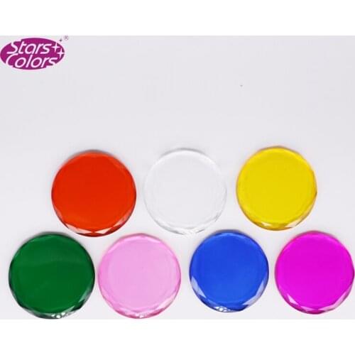 StarColor 7 Different Colors 20 pieces/Lot Polygon Crystal Colorful Eyelash Glue holder Make Up Tools slow the glue to Dry