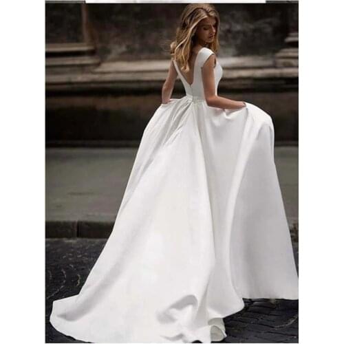 STEVDITG Sleeveless Wedding Dresses