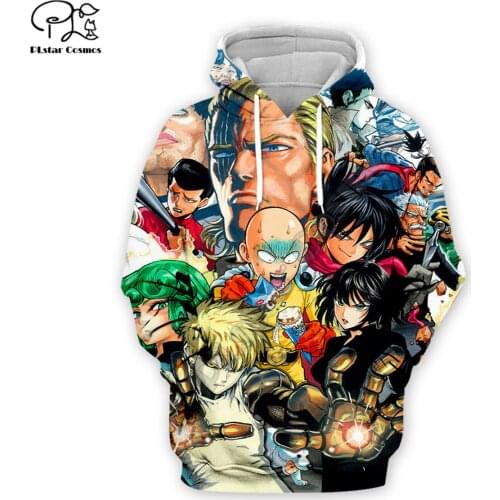One Punch Man hoodies 3D printed Sweatshirt Hoodie Harajuku Autumn Streetwear women men Casual Tracksuit dropship