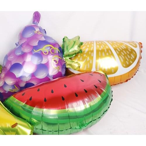 Fruit balloons watermelon oranges childrens birthday party fruit theme decoration balloons can be wholesale