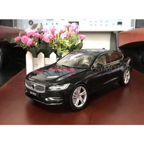 1/18 for Volvo S90 T5 Sports Diecast Model CAR Black/White kids Gift Collection Ornament Display Metal,Plastic,Rubber