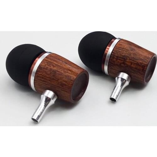 10mm Earphones Shell Case Sapele Wood Shell DIY In Ear Earphones Housing Wooden Case