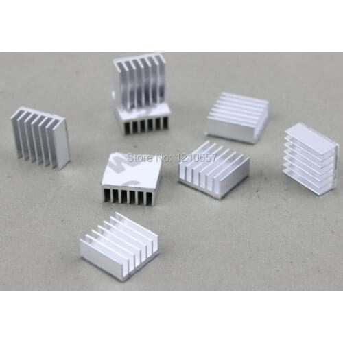 1000pcs lot Silver 14 x 14 x 6mm Aluminum Heatsink MOS Heat sinks Cooling for IC Card VGA DDR